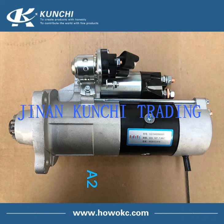 Sinotruk HOWO VG1560090001 Starter Engine Motor 10 Teech FaFuTe Brand